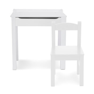 Melissa & Doug Kids Lift-Top Desk and Chair, White