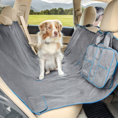 Kurgo Heather Dog Hammock Car Seat Cover, Charcoal