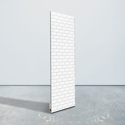 Wall Glass Heat Panel, White Brick