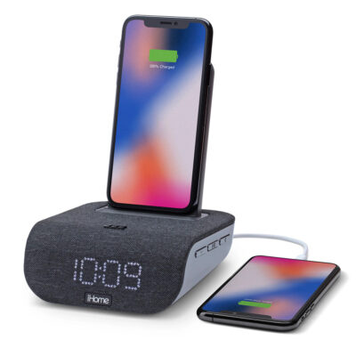 iHome Timebase Dual-Charging Bluetooth Alarm Clock