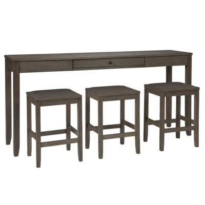 Caitbrook Counter Height Dining Table and Bar Stools (Set of 3)