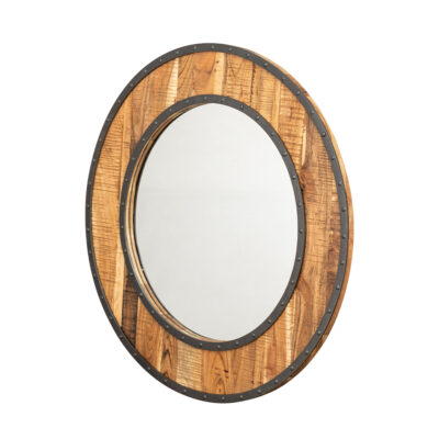 A&E Bath and Shower Pinon Wooden-Framed Wall-Mounted Mirror