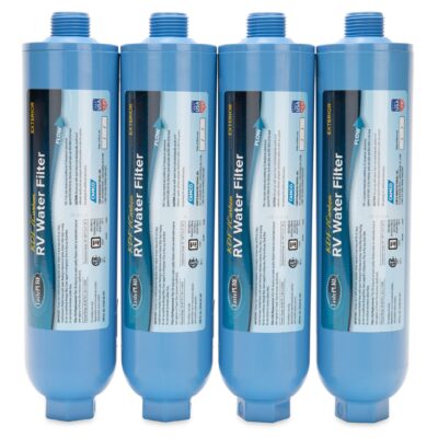 Camco TastePURE KDF/Carbon Water Filter, 4-Pack