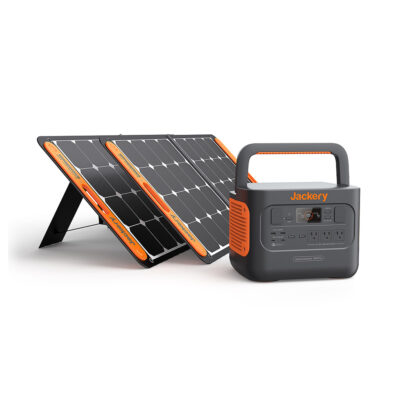 Jackery Explorer 1000 Pro Portable Power Station with Two SolarSaga 100W Solar Panels