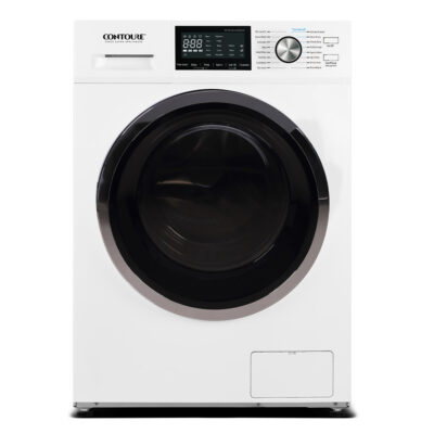 CONTOURE 24″ 2.7 cu.ft. High-Efficiency Stackable Front-Load Washer, White