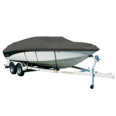 Covermate Sharkskin Plus Exact-Fit Cover for Alumacraft 185 Invader 185 Invader W/Seats Down O/B. Charcoal