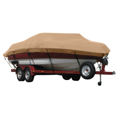 Exact Fit Covermate Sunbrella Boat Cover for Celebrity 180 180 Br I/O. Beige