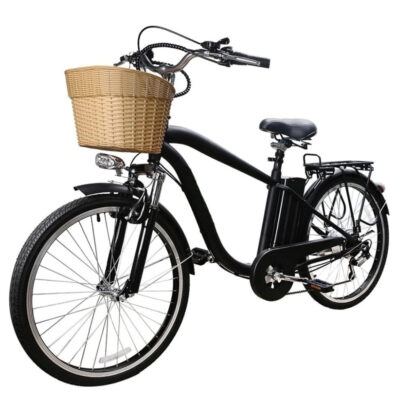 GlareWheel EB-X12 Electric City Bike with Straight Bar