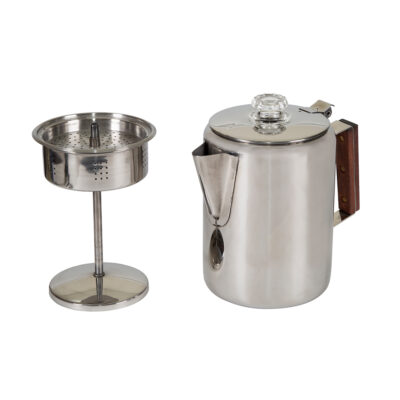 Stansport Stainless Steel Percolator 9-Cup Coffee Pot