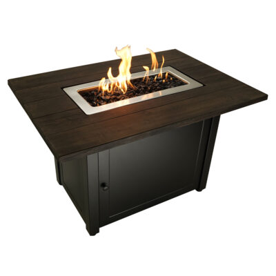 Endless Summer Marc Outdoor Rectangular Steel Frame LP Gas Fire Pit