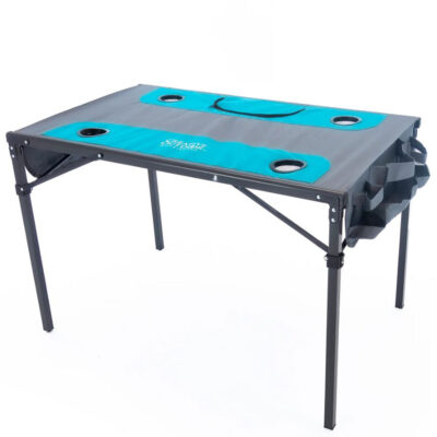 Creative Outdoor Folding Table with Built-In Cooler