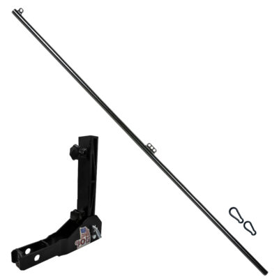 Glory Pole Tiltable 2″ Hitch Flagpole Short Mount with 6′ Flagpole