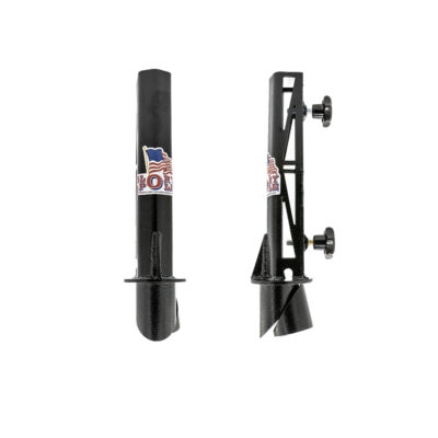 Glory Pole OEM Gooseneck Flagpole Mount with 6’6″ Flagpole and 4′ x 6′ American Flag