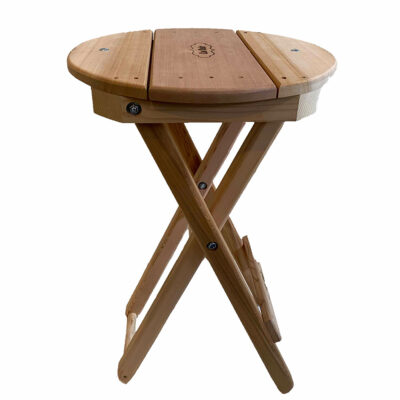 Cee Dair Wood Products Llc Cedar Wood Round Stool, Unfinished