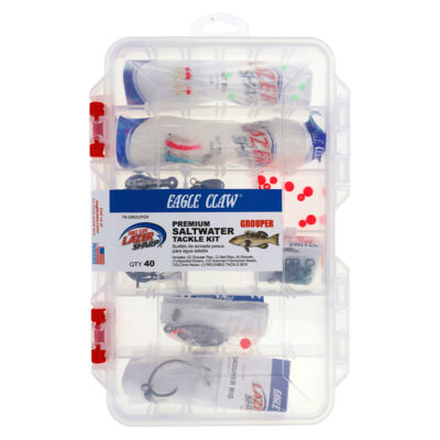 Eagle Claw Lazer Sharp 40-Piece Grouper Saltwater Tackle Kit