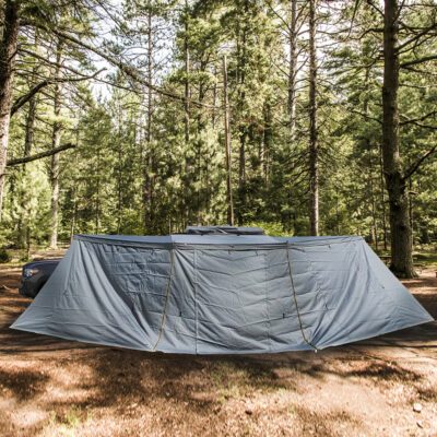 Overland Vehicle Systems Nomadic 180 Awning Side Wall, Dark Gray