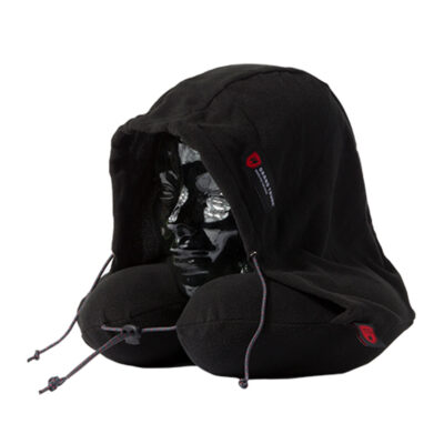 Grand Trunk Blackout Hooded Travel Neck Pillow, Black